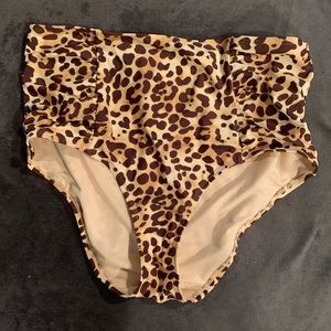 High waisted bathing suit bottom